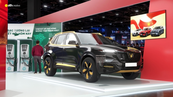 THIẾT KẾ BOOTH TRIỂN LÃM A80 VINGROUP